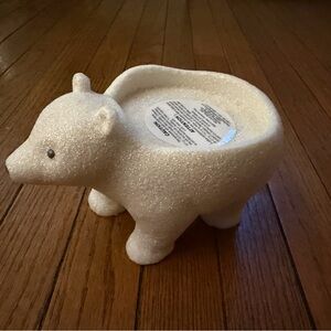Bath & Body Works White Bear Candle Holder